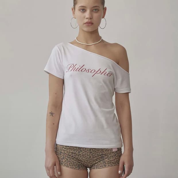 스컬프터 Hook Me Up Layered Tee White 