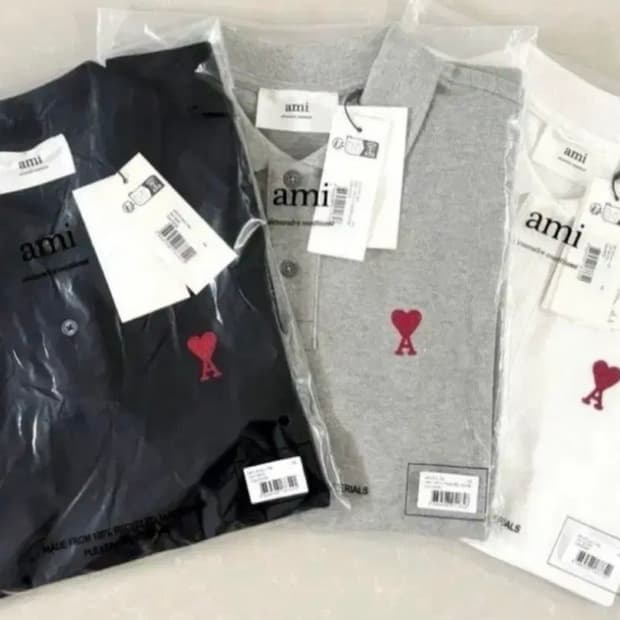 🔥[새상품/정품]🔥 아미 PK 카라 코튼 반팔티 3color