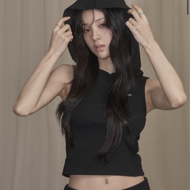 카키포인트 Vintage Hood Sleeveless 민소매