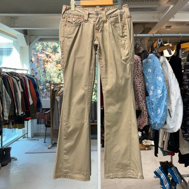 트루릴리전 코튼 플레어팬츠