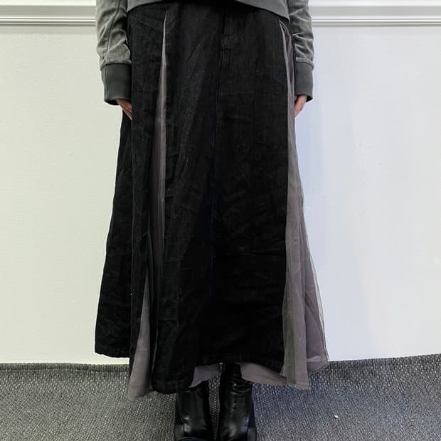 Denim Layered Skirts