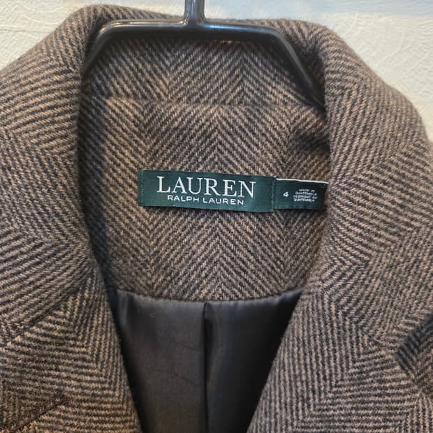 로렌 랄프로렌 헤링본 코트 4사이즈