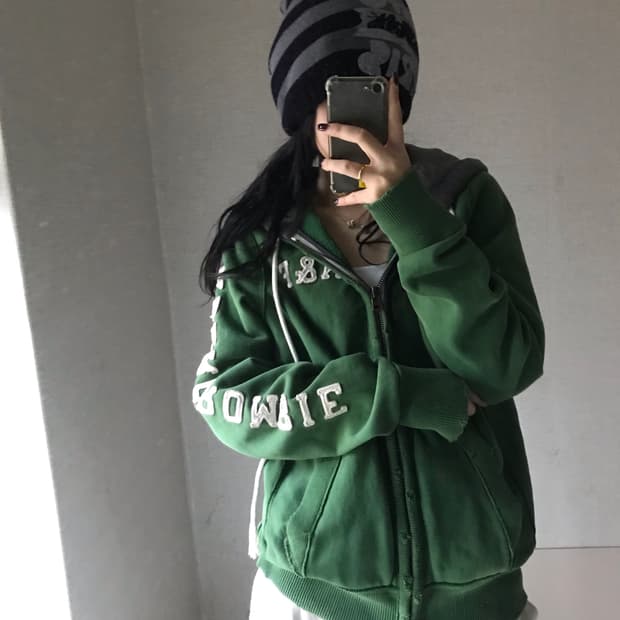 아베크롬비 딥그린 후드집업