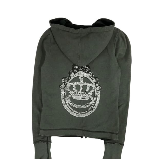 쥬시쿠뛰르 카키 후드집업