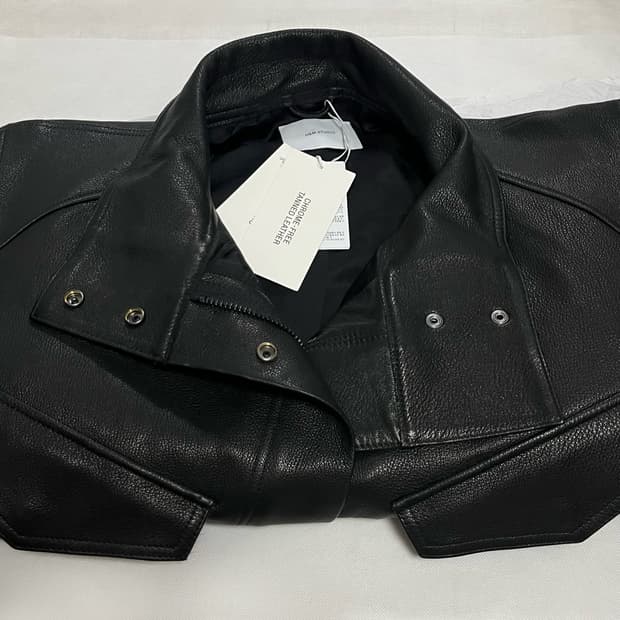 [M]H&M 에이치앤엠 스튜디오 페블럼 레더 자켓