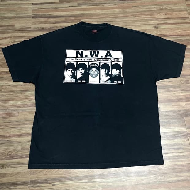 nwa 랩티 힙합티 밴드티 닥터 드레 밴드티 블랙 반팔 티셔츠 xxl