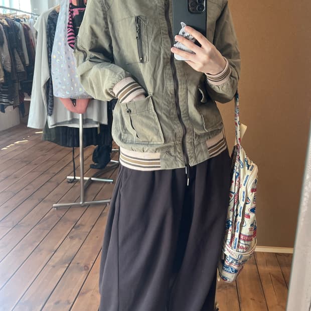 CocoTier 카키 카고 자켓