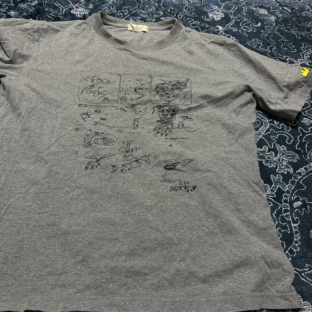 Jean michel basquiat grey t shirt