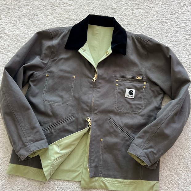 사카이 x 칼하트 리버서블 워크 자켓
