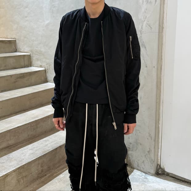 14FW 릭 오웬스 드롭섀도우 MA-1 플라이트 봄버 자켓