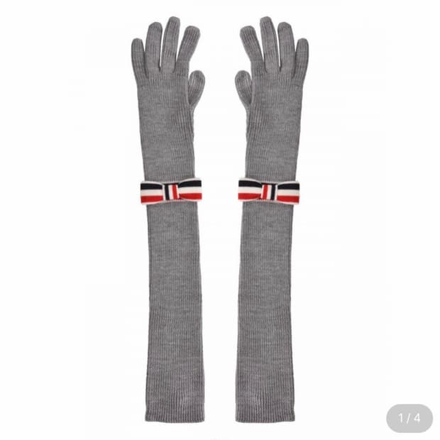 Thom brown 톰브라운 리본 여성 오페라 장갑