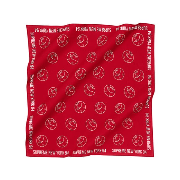 슈프림 싯 반다나 레드