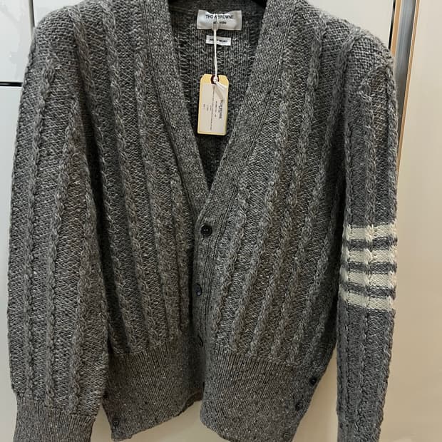 25fw 톰브라운 모헤어그레이가디건 4사이즈 (새상품)