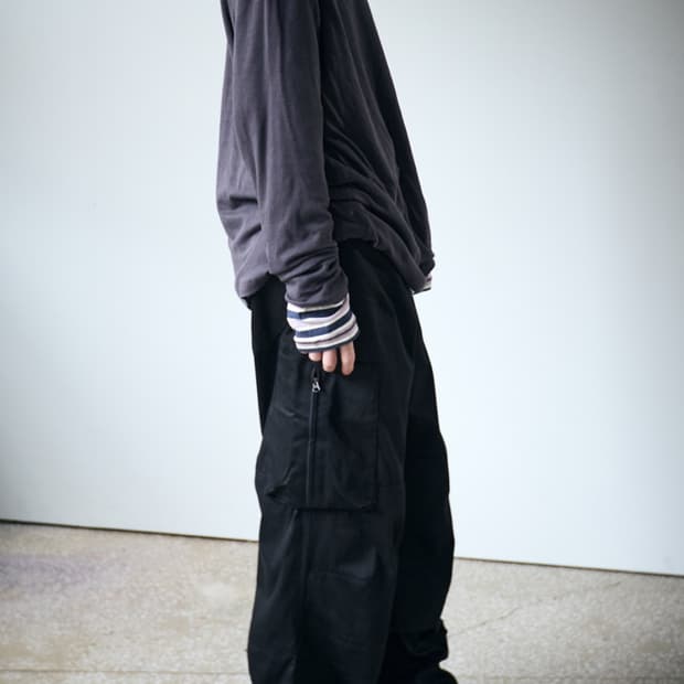 해칭룸 zip cargo pants