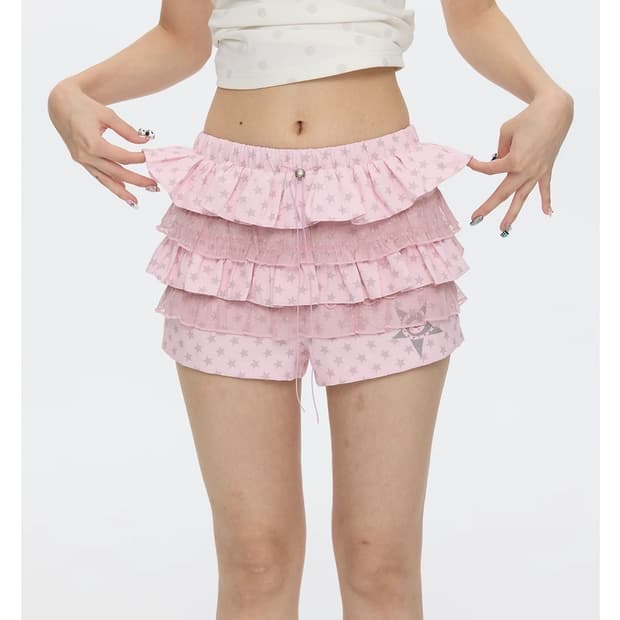 betweenand star polka dot cake skirt