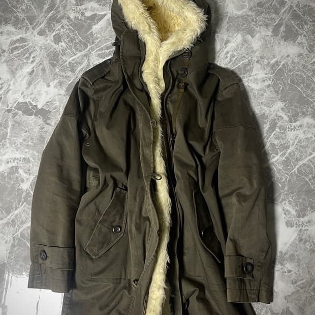 (Unknown)fur miltary hoody jacket