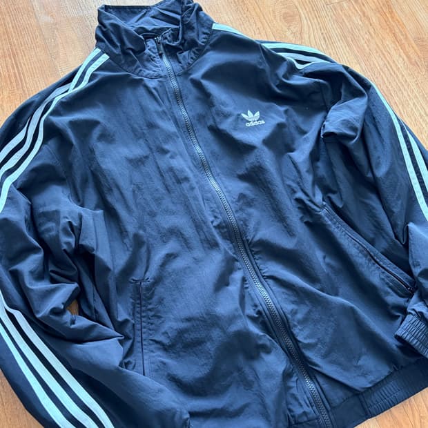 아이다스 파이어버드 바람막이 트랙탑 블랙