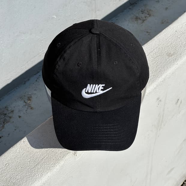 [F] 나이키 로고 퓨추라 블랙 볼캡 모자