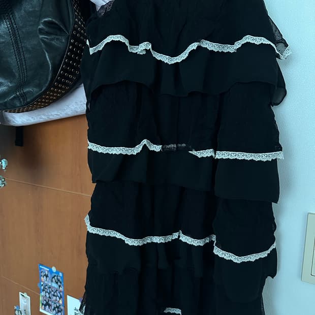 레이스 캉캉 미니 원피스