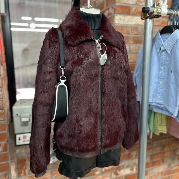 Vintage Leega y2k Fur Jacket
