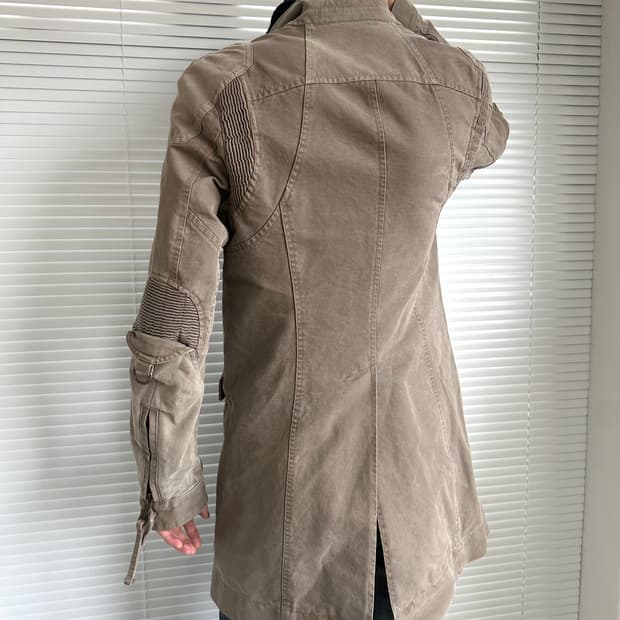 디스퀘어드 2002 아카이브 아머 베이지 코트 자켓