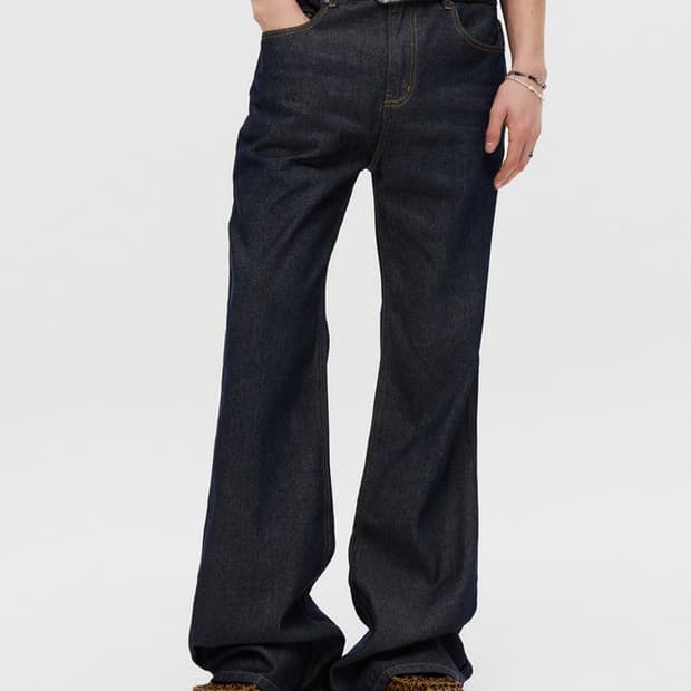 Dnsr 시그니처 플레어 데님 팬츠 인디고 L