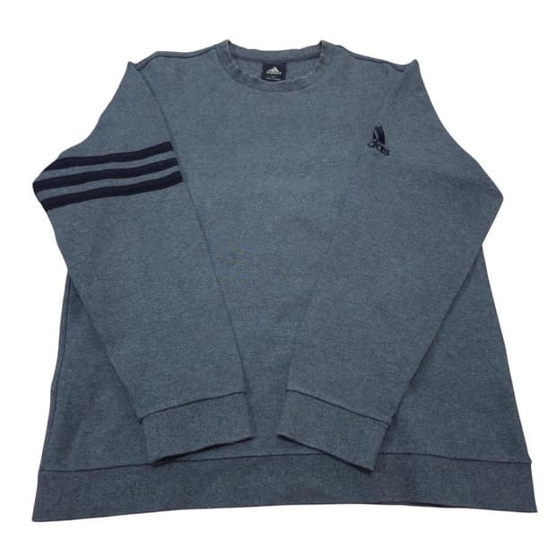  아디다스 삼선 자수 맨투맨