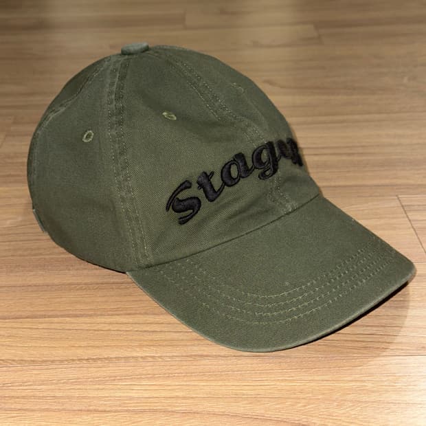 스테이지알 Stage.R 볼륨 로고 워싱 볼캡 카키 OS 