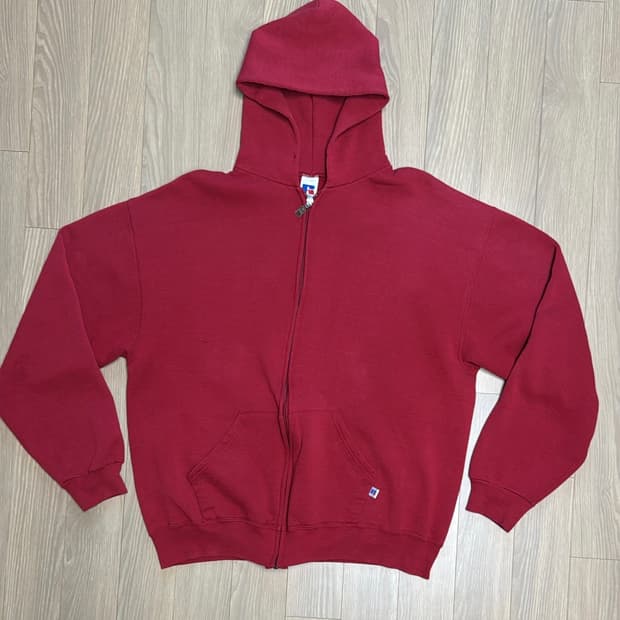 90s 러셀 애슬레틱 후드 집업