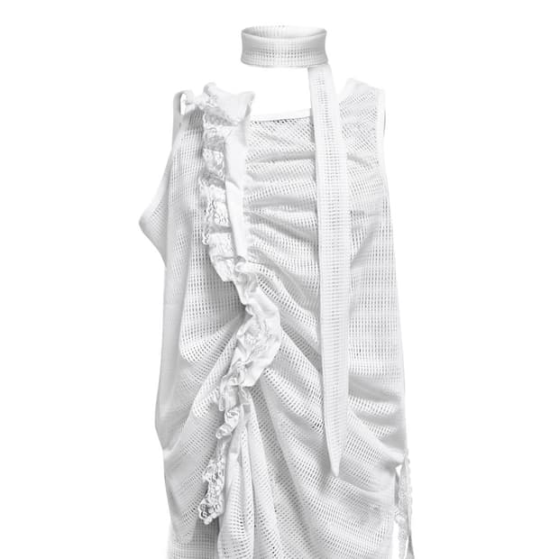 정도 jungdo 메쉬 플로잉 슬리브리스 sleeveless