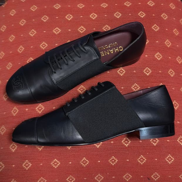 샤넬 유니폼 CC로고 스티치 로퍼