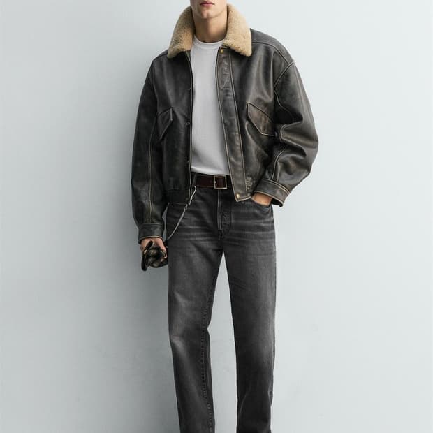 자라 / 스트레이트 앵클 핏 데님 리미티드 에디션 / 차콜 / 32