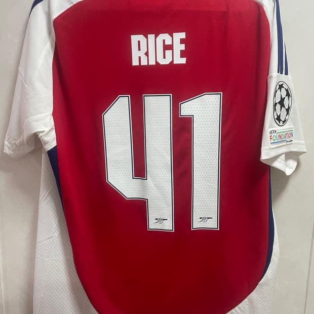 24-25 아스널 라이스 마킹 레플리카