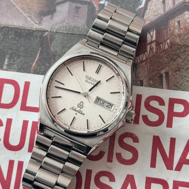 세이코 Seiko 쿼츠 SilverWave 데이데이트