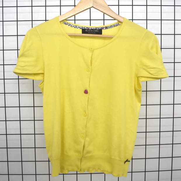 Paul smith yellow love short cardigan