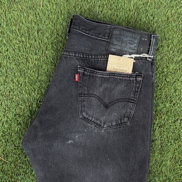 리바이스 501 스트레이트 블랙진 (36)  