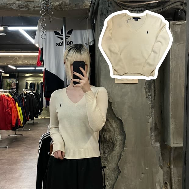 폴로 랄프로렌 니트 베이지 S #csz2013