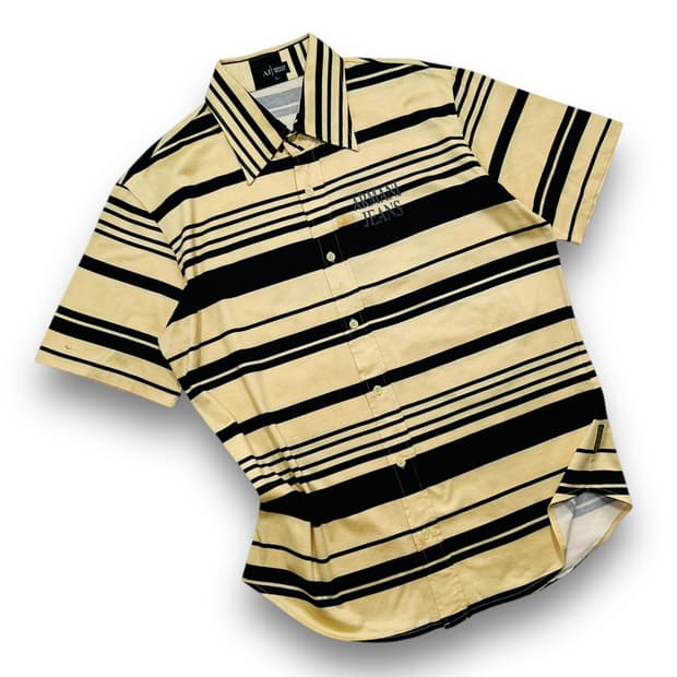 Armani Jeans Big logo gold shirt