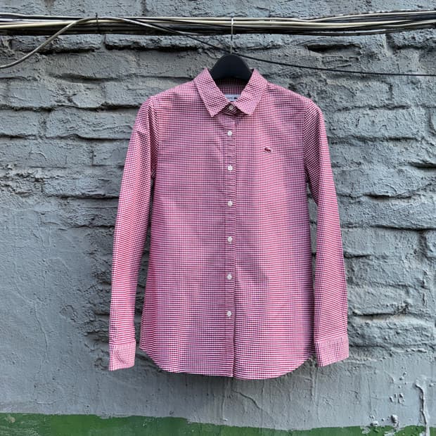 Lacoste 라코스테 레드 체크 셔츠(34)