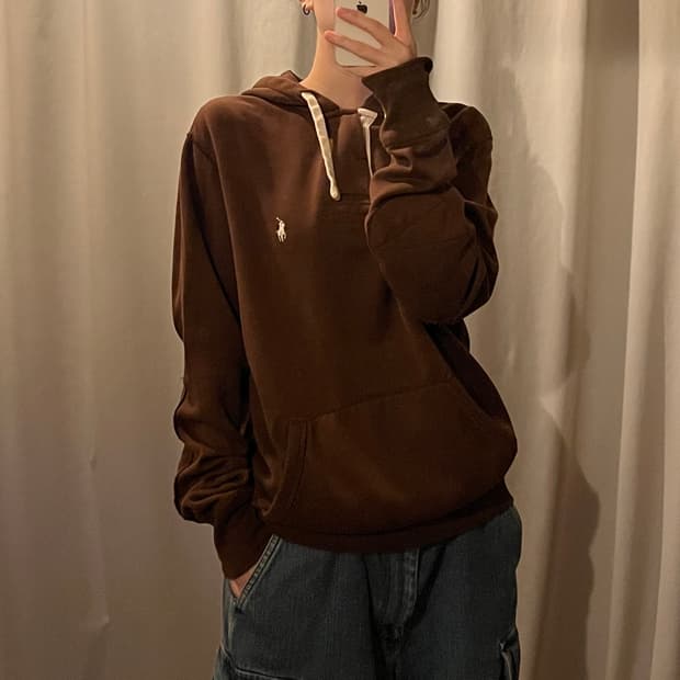 폴로랄프로렌 버튼 후드티