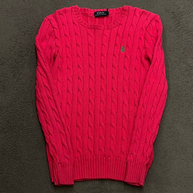 폴로 랄프로렌 꽈배기 니트 처분 