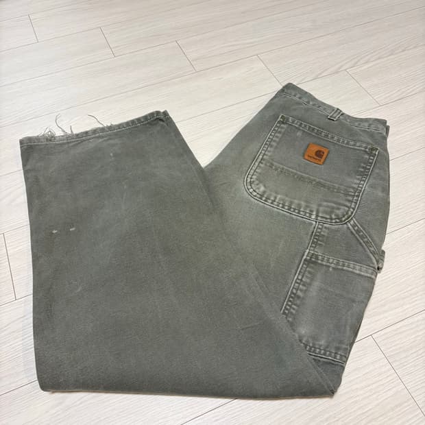 빈티지 칼하트 싱글니 카펜더 팬츠 카키 32사이즈