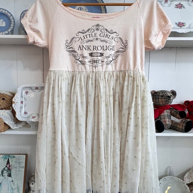 앙크루즈 쉬폰 레이어드 원피스