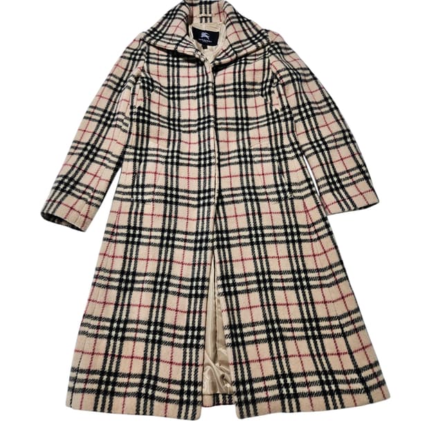 버버리 노바체크 롱 코트[M]