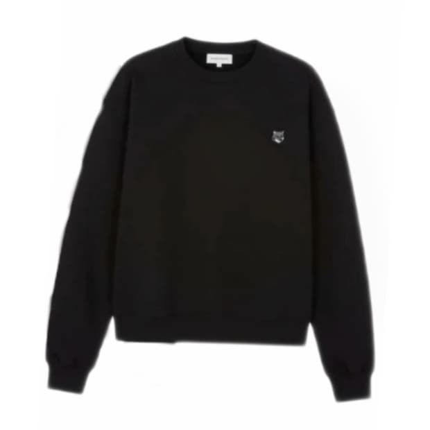 🦊[정품/새상품]메종키츠네 폭스 패치 블랙 맨투맨🦊