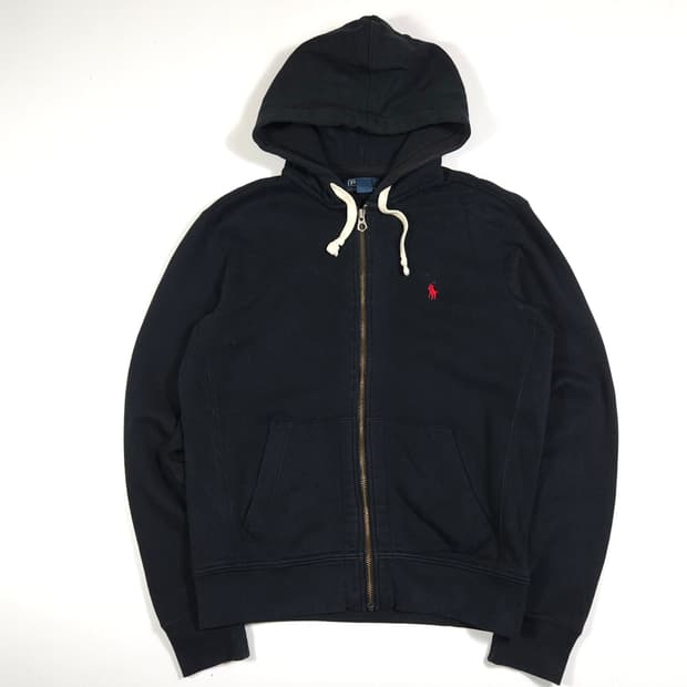 폴로 랄프로렌 후드집업 블랙