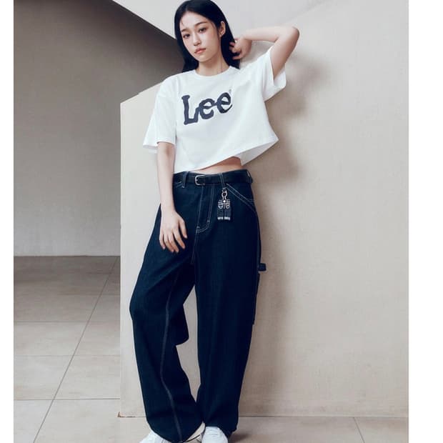 Lee 페인터 데님 팬츠 인디고 다크