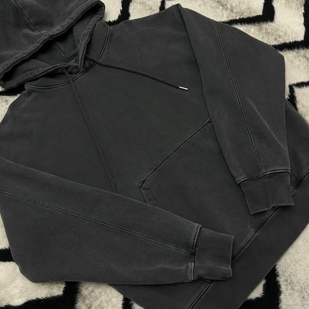 [S]소버먼트 980g 오버핏 후드/챠콜