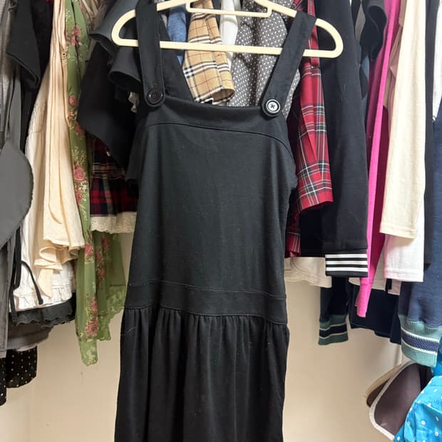 빈티지 멜빵 원피스 