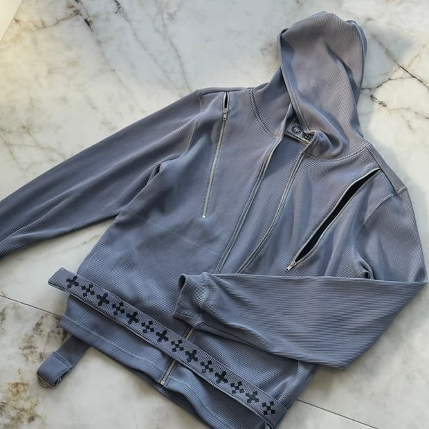 밀크보이 03aw 3 zip 벨트 후드집업